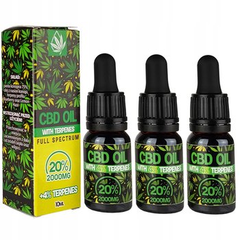 20% olejek KONOPNY CBD + TERPENY | THC CBG | RAW Full Spectrum | 3 x 10ml - Kush CBD