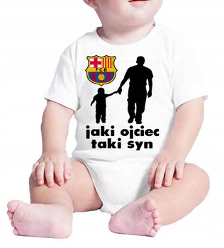 2037 Body Dziecięce Fc Barcelona Jaki Ojciec 80 - Inna marka