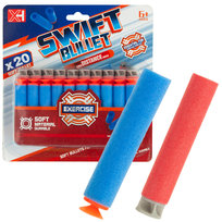 20Szt Naboje Nerf Przyssawka Strzałki Pociski Do Wyrzutni Pistoletu Nefra MARTOM
