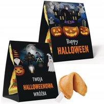20X Ciasteczka Szczęścia Na Halloween Z Wróżbą Wróżby 20X Halloweenowe