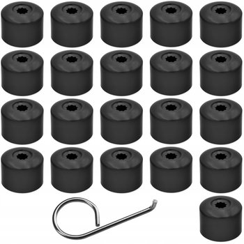 21xNAKŁADKI KAPSLE ZAŚLEPKI NA ŚRUBY FELG VW 17 mm+ haczyk - AWparts