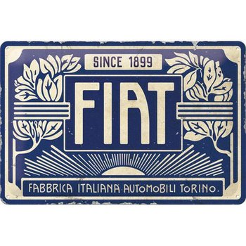 22321 Plakat 20x30 Fiat Since 1899 Logo - Nostalgic-Art Merchandising Gmb