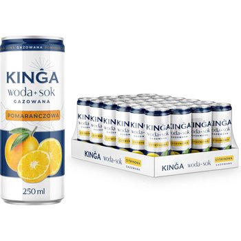 24x Kinga woda + sok o smaku pomarańczowym 250 ml - Inna marka