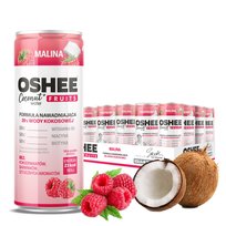 24x OSHEE IGA gazowana woda kokosowa malina 250 ml