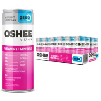 24x OSHEE ZERO Vitamin Energy Witaminy + Minerały 250 ml - Oshee