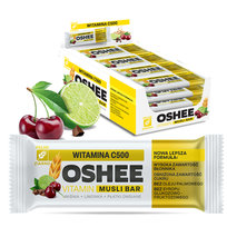 25x OSHEE Vitamin musli bar baton witamina C500 wiśnia limonka 40 g