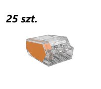 25xZłączka instalacyjna do przewodów sztywnych maks. 2.5mm² 3-przew. EDO203 EDO Technic