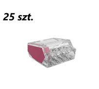 25xZłączka instalacyjna do przewodów sztywnych maks. 2.5mm² 4-przew. EDO204 EDO Technic