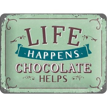 26191 Plakat 15 x 20cm Life Happens - Ch - Nostalgic-Art Merchandising Gmb