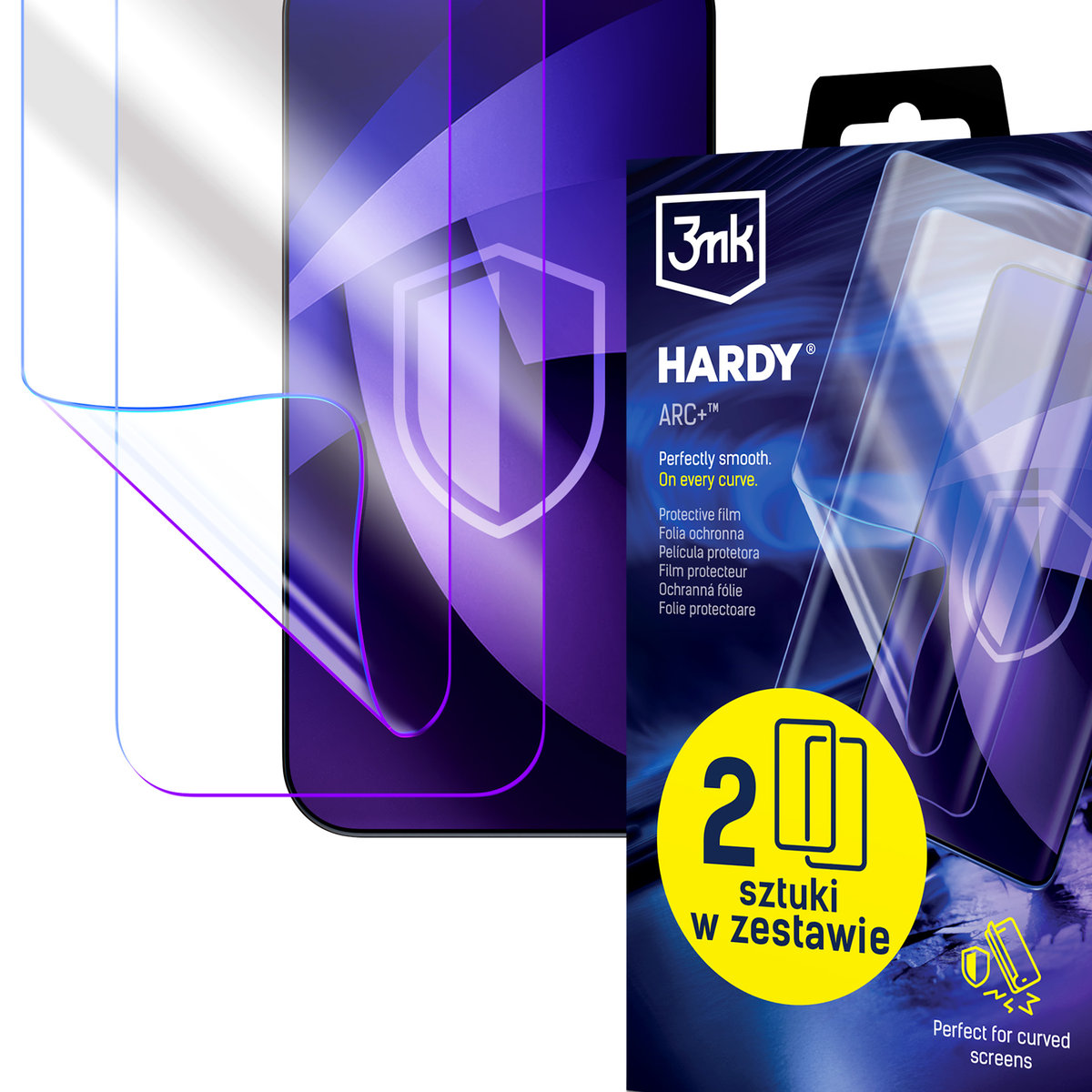 3MK 2szt antyuderzeniowa folia ochronna na Poco F5 Pro - 3mk HARDY® ARC+™