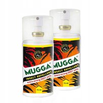 2szt Repelent na komary kleszcze i inne owady Mugga STRONG spray 50% DEET Mugga