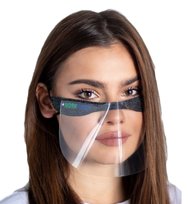 2szt WORKMASK MINI SHIELD MP/002/C1/CZARNY/F902 Mini przyłbica uniwersalna