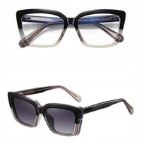 2w1 Okulary CLIP-ON Zerówki oprawki KOMPUTERA + NAKŁADKA PRZECIWSŁONECZNA