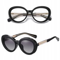 2W1 Okulary Clip-On Zerówki Oprawki Komputera + Nakładka Przeciwsłoneczna