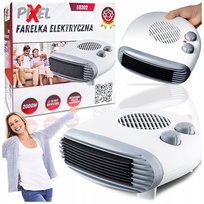 2w1 TERMOWENTYLATOR ELEKTRYCZNY CHŁODZENIE GRZANIE 3POZIOMY TERMOSTAT 2000W Pixel