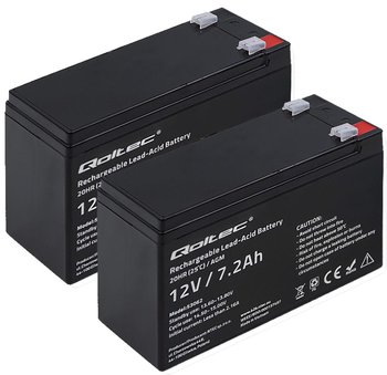 Qoltec AGM battery, 12V, 17Ah