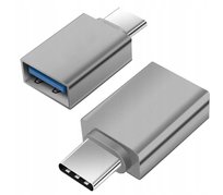 2x Aluminiowy adapter przejściówka USB-A do USB-C 3.1 OTG 10Gbps 3A