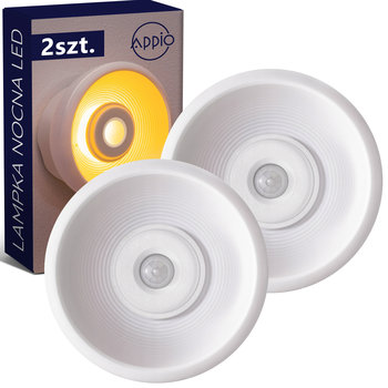 2x Bezprzewodowa Lampka LED nocna na magnes CZUJNIK ZMIERZCHU USB - Appio