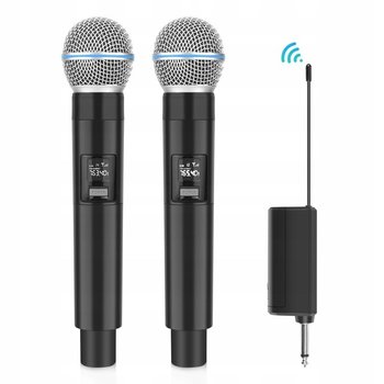 2x Bezprzewodowy Mikrofon Studyjny Dynamiczny 30m Uhf + Odbiornik Na 6,35mm I 3,5mm / Pu644b - Inny producent
