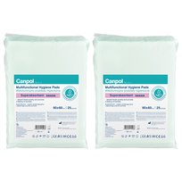 2x Canpol Wielofunkcyjne podkłady higieniczne 90x60 cm, 25szt. SUPERCHŁONNE