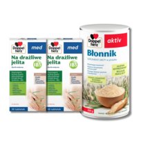 2x Doppelherz® med Na drażliwe jelita + Doppelherz® aktiv Błonnik ZESTAW
