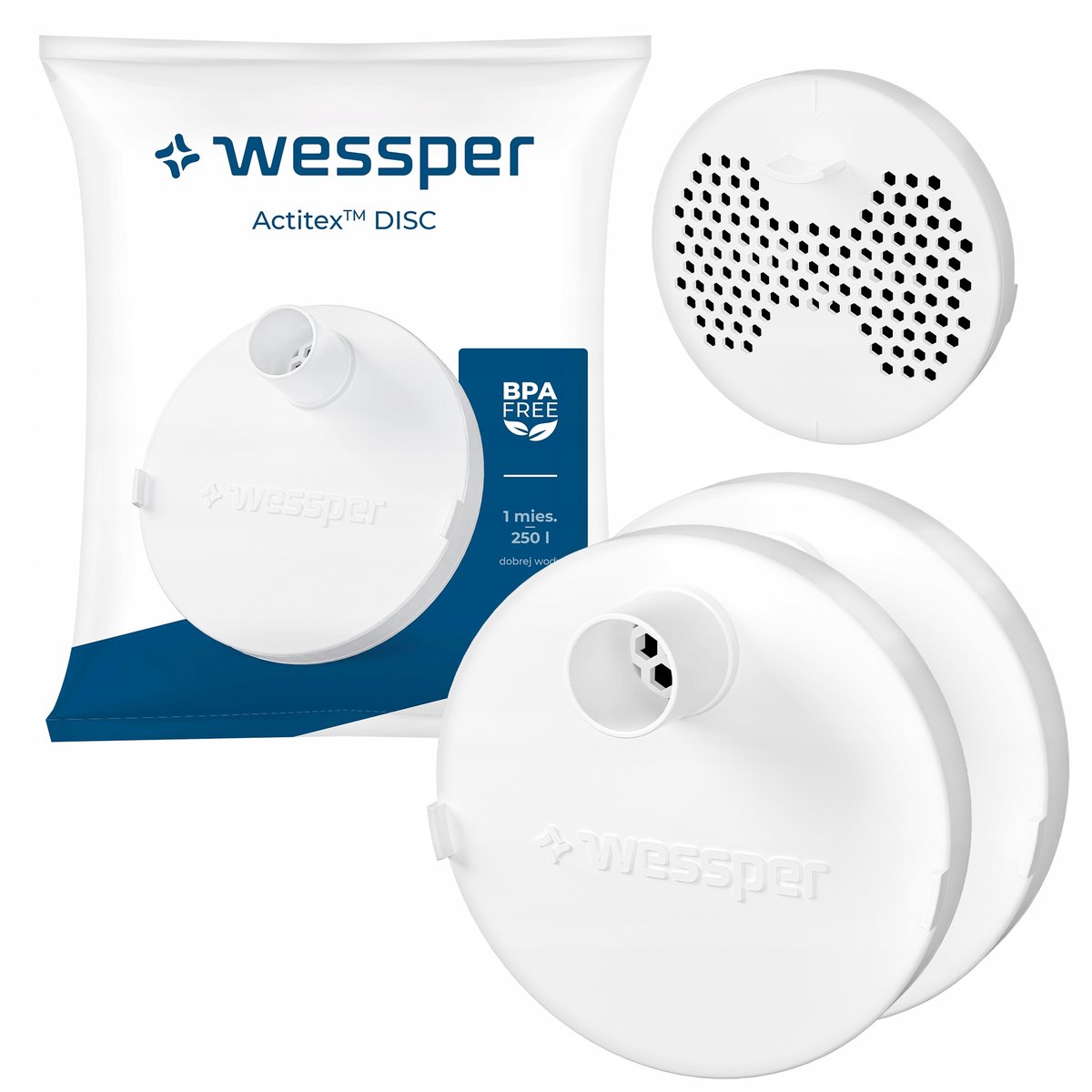 Zdjęcia - Wkład do filtra wody Wessper 2x Dysk  Actitex Disc do butelka tritanowa na wodę  i innych 