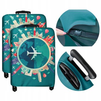 2x Elastyczny pokrowiec na Walizkę podróżną etui ochronne bagaż rozmiar M - Inna marka