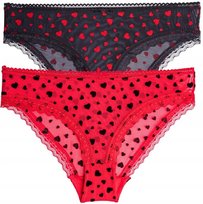 2X FIGI DAMSKIE ELEGANCKIE SUBTELNE Z SIATECZKĄ W SERDUSZKA MORAJ L