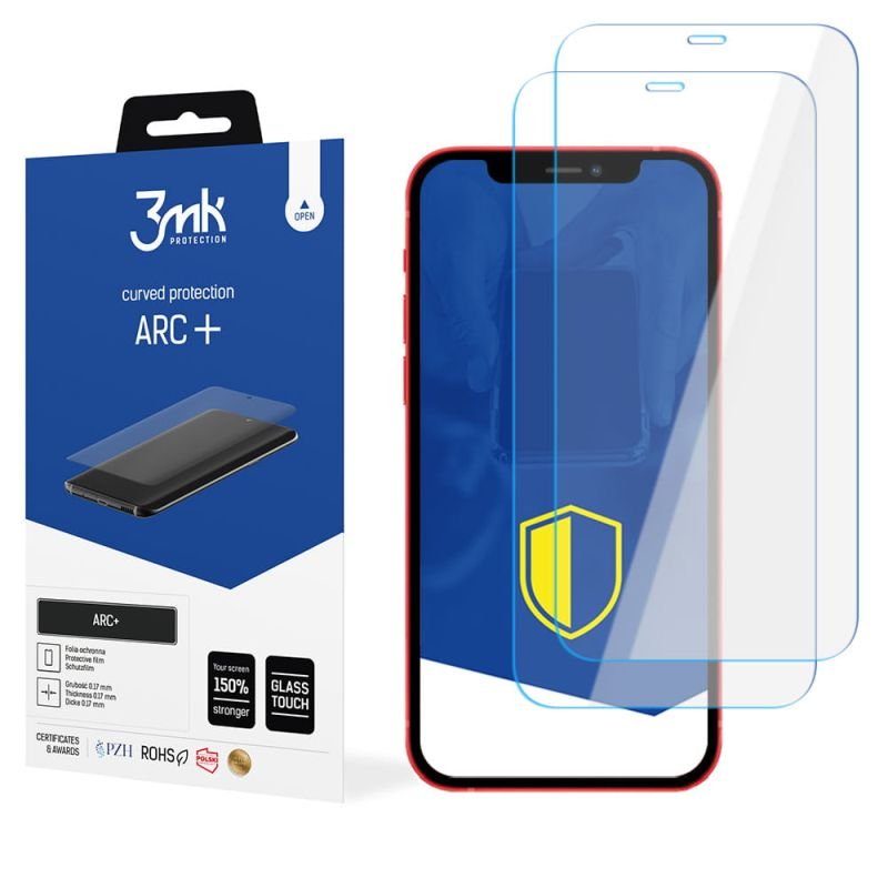 2x Folia 3mk na cały ekran do iPhone 12 Pro Max-Zdjęcie-0