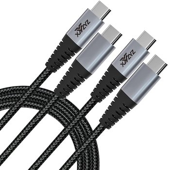 2x KABEL USB C NA USB C DO SZYBKIEGO ŁADOWANIA CZARNY 60W 20V 3A 2M - Inny producent