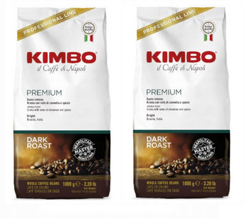 2x Kawa ziarnista KIMBO Premium Coffee Beans Dark Roast 1 kg - Kimbo