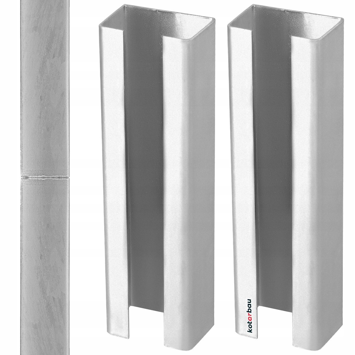 2x ŁĄCZNIK PRZEDŁUŻKA SŁUPKA PANELOWEGO OGRODZENIOWEGO 55x35 STALOWA OCYNK