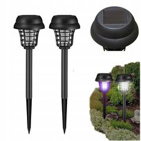 2x Lampa Solarna Ogrodowa 2w1 Zewnętrzna 2 Tryby pracy Led + Owadobójcza