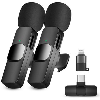 2x Mikrofon bezprzewodowy Heckermann K10 do telefonu USB-C - Heckermann