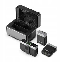 2x Mikrofon Bezprzewodowy Krawatowy Do Telefonu Aparatu Kamery / Pamięć 8gb / Zasięg 100m /  Ulanzi Am-18