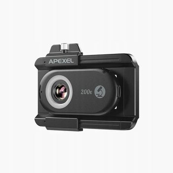 2x Obiektyw makro do telefonu ZOOM 200x Podświetlenie LED Mikroskop Apexel - Apexel