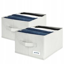 2x organizer pudełko na ubrania spodnie do szuflady garderoby szaf 32x27x17