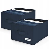 2x organizer pudełko pojemnik na ubrania jeansy do szuflady szaf 32x27x17