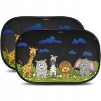 2X OSŁONA ELEKTROSTATYCZNA DZIECI OKNA SAMOCHODU uniwersalna