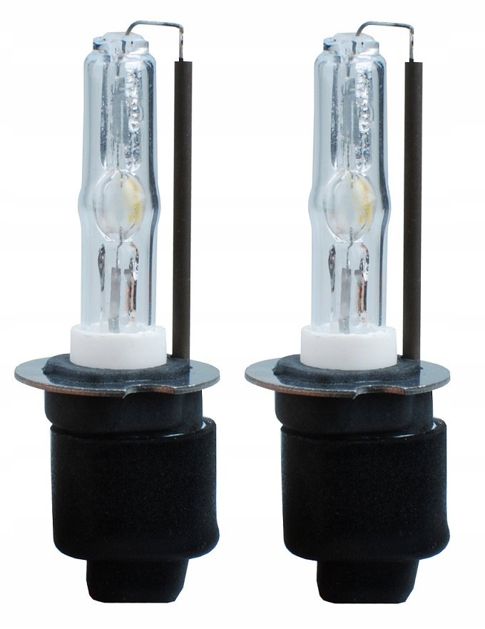2x Palnik H3 4300k Żarnik Xenon Metalowy Kołnierz