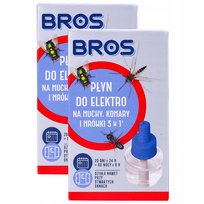 2x PŁYN DO ELEKTRO NA MUCHY KOMARY MRÓWKI BROS 3w1