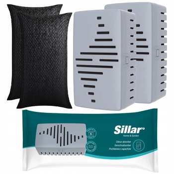 2x pochłaniacz zapachów Sillar + 2x wymienny wkład z aktywnego węgla - Sillar