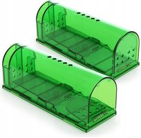 2X Pułapka Na Myszy Gryzonie Tunel Łapka Żywołapka Humanitarna Odławianie