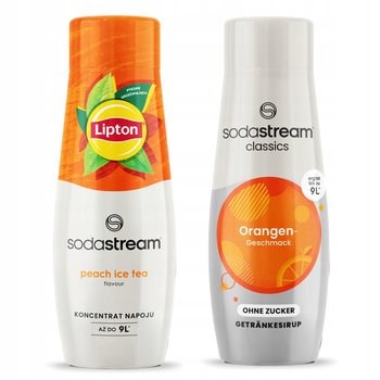 2x Sodastream Lipton Ice Tea Peach Brzoskwinia + Pomarańcza Zero Saturator - SodaStream