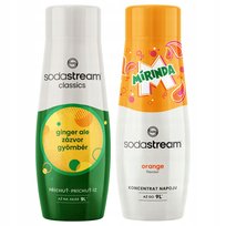 2X Syrop Do Saturatora Sodastream Imbir Ginger + Mirinda Koncentrat Do Wody