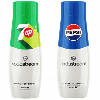 2x Syrop do saturatora wody SodaStream 7up pepsi koncentrat 440ml zestaw - SodaStream