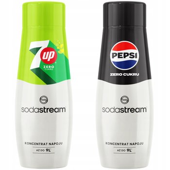 2x Syrop koncentrat do saturatora SodaStream 7up free Pepsi max bez cukru - SodaStream