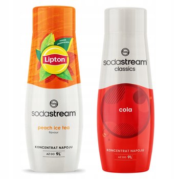 2x Syrop Koncentrat Sodastream Lipton Ice Tea Peach Brzoskwinia + Cola - SodaStream