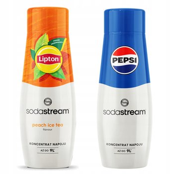 2x Syrop Sodastream Lipton Ice Tea Peach Brzoskwinia + Pepsi Do Saturatora - SodaStream