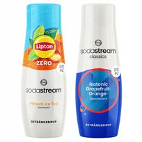 2x Syrop SodaStream Lipton Ice Tea Peach Zero Bez Cukru + Isotonic Izotonik